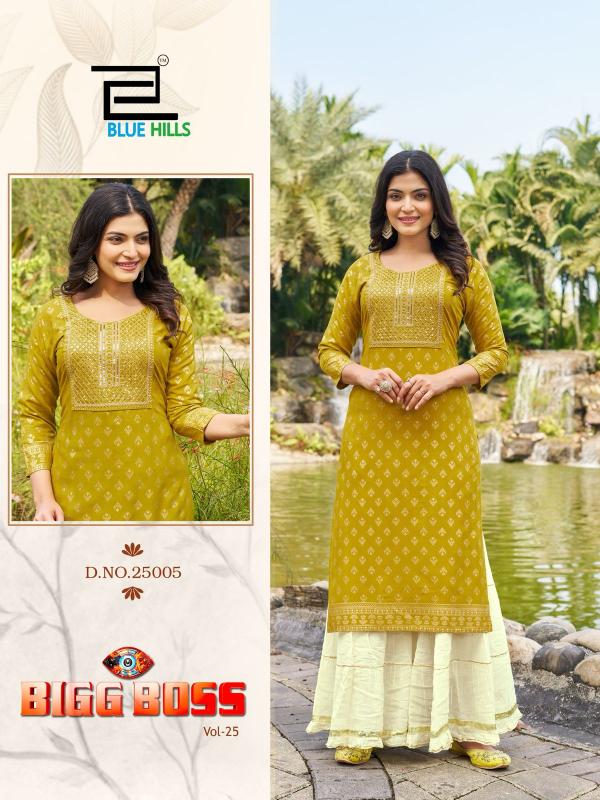 Blue Hills  Bigg Boss Vol 25 Catalog plazo kurti description india indiamart