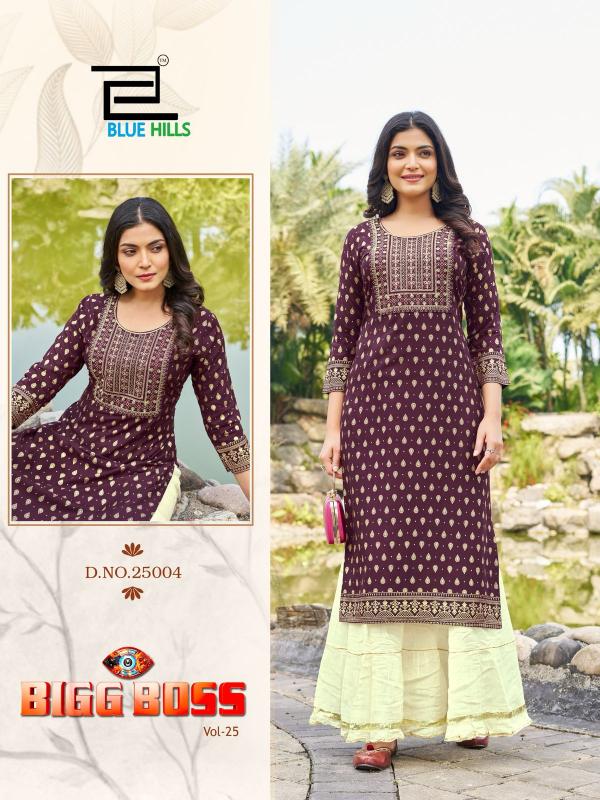 Blue Hills  Bigg Boss Vol 25 Catalog plazo kurti description india indiamart