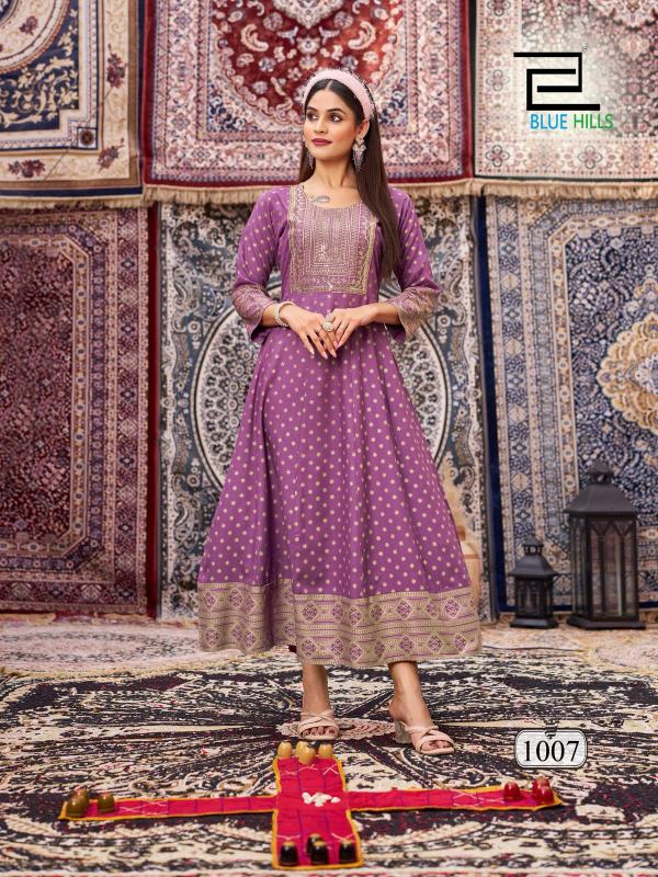 Blue Hills Butterfly vol 2 catalog buy ankle length anarkali kurtis online india