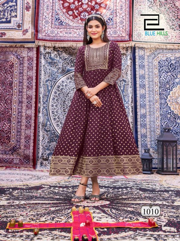 Blue Hills Butterfly vol 2 catalog buy ankle length anarkali kurtis online india