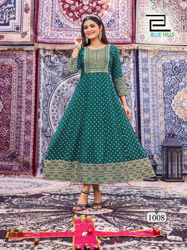 Blue Hills Butterfly vol 2 catalog buy ankle length anarkali kurtis online india