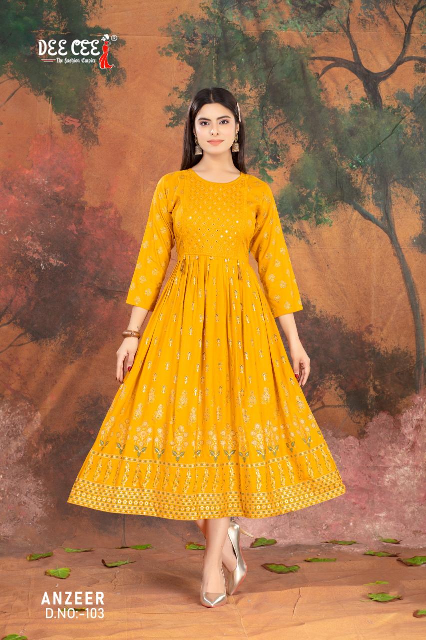 Deecee Anzeer catalog akriti kurtis online india