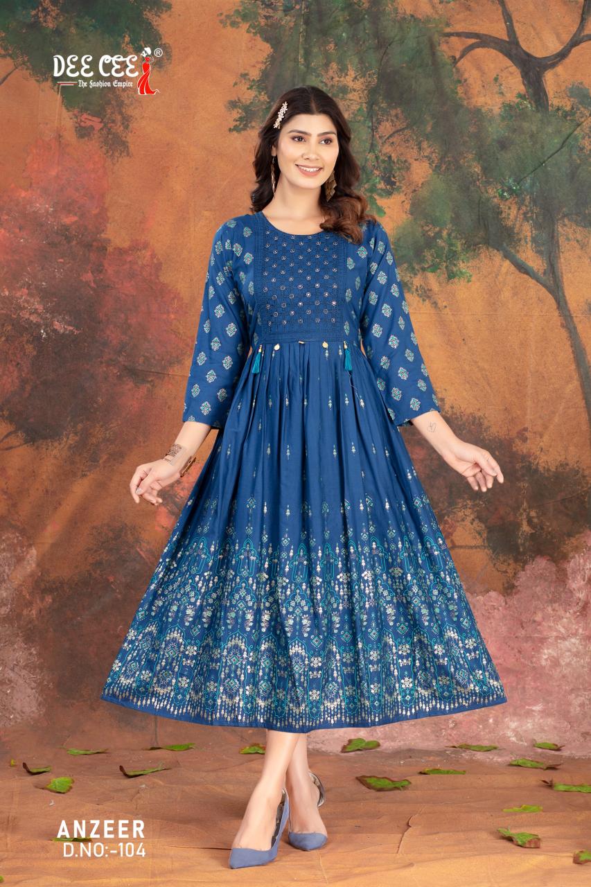 Deecee Anzeer catalog akriti kurtis online india