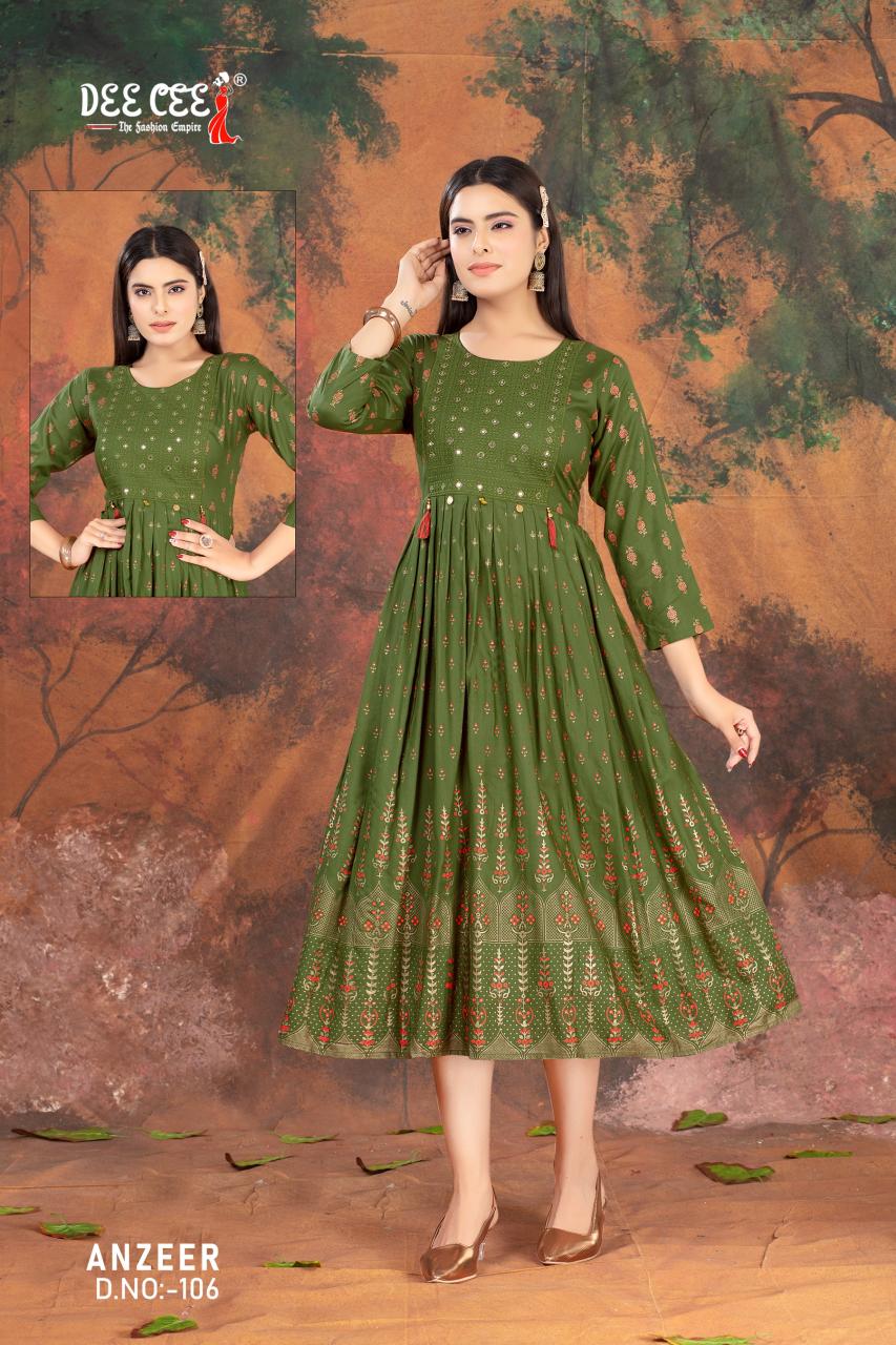 Deecee Anzeer catalog akriti kurtis online india