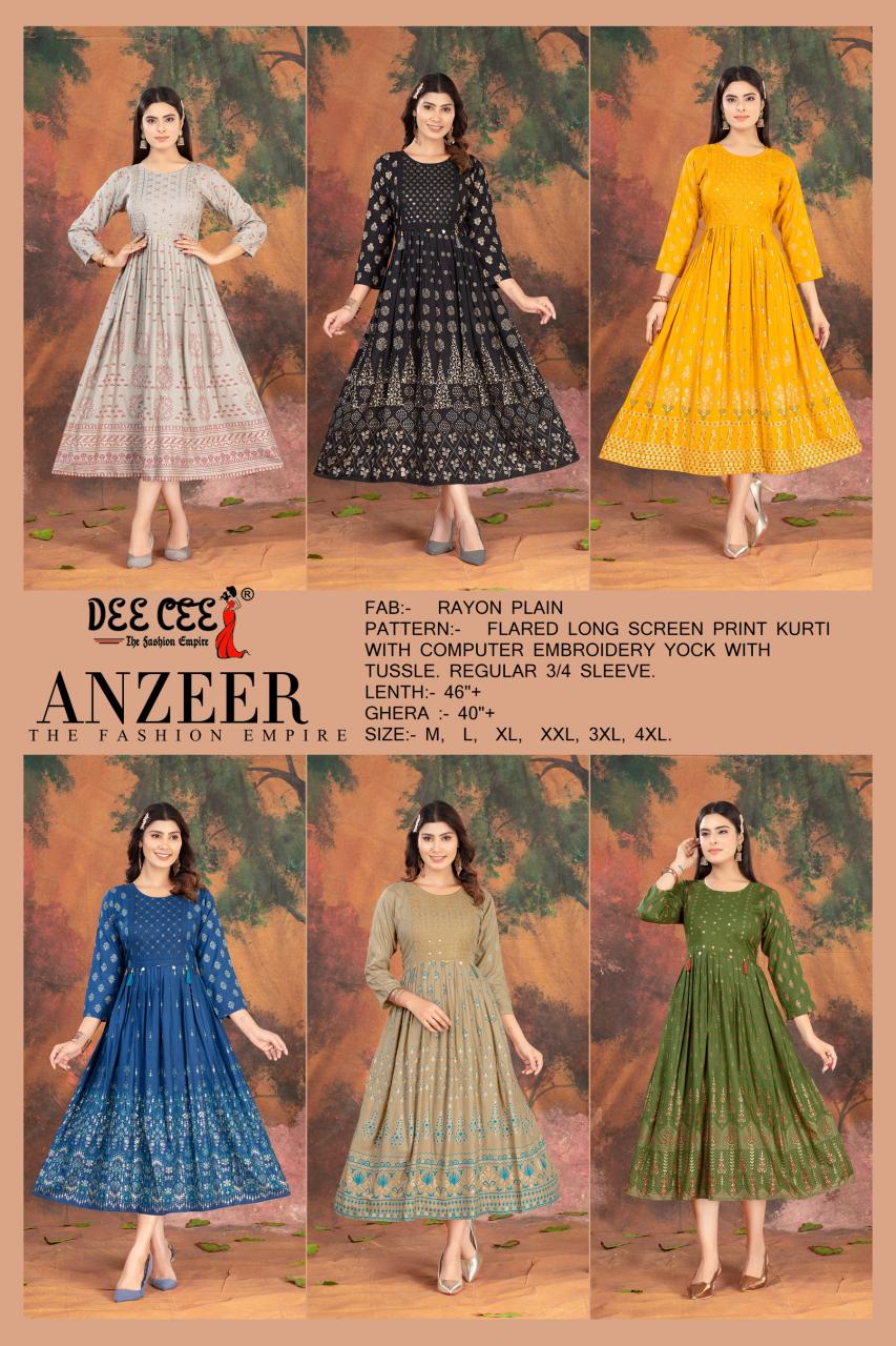 Deecee Anzeer catalog akriti kurtis online india