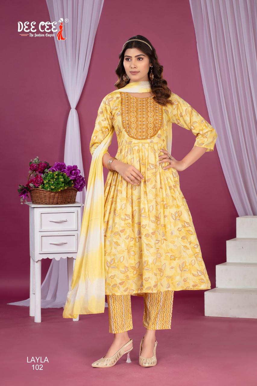 Deecee Layla catalog meena bazaar kurti sale india