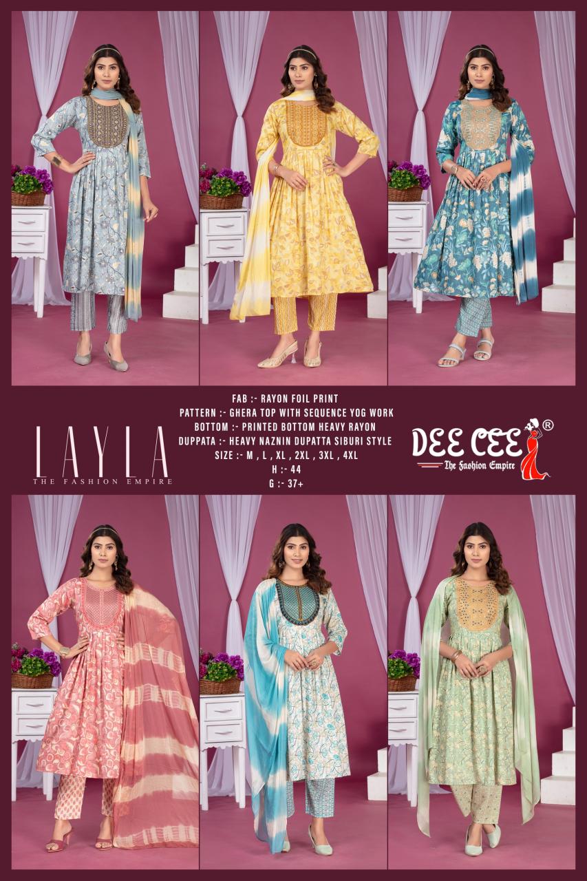 Deecee Layla catalog meena bazaar kurti sale india