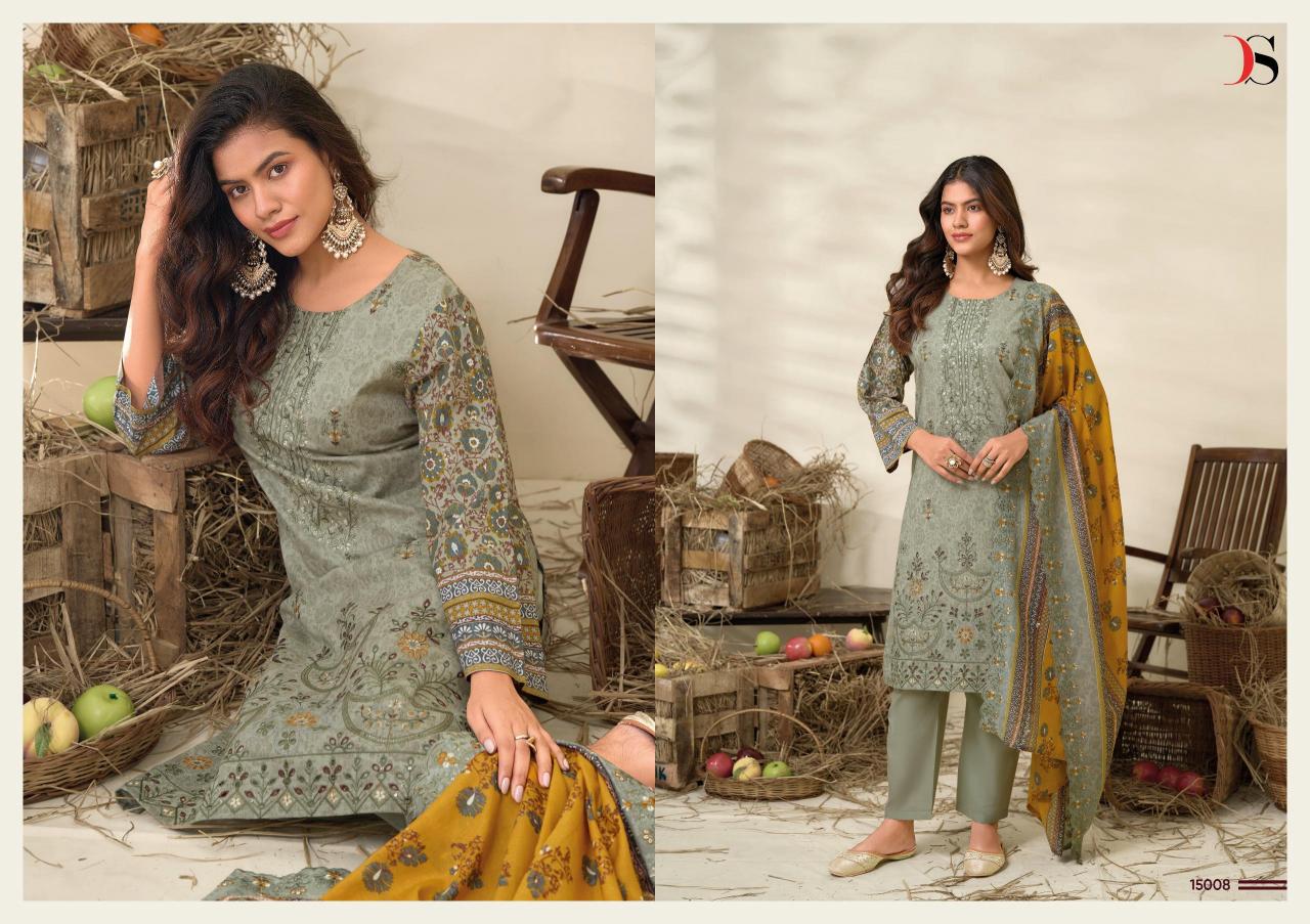 Deepsy Bin Saeed Vol 15 Catalog buying pakistani suits online