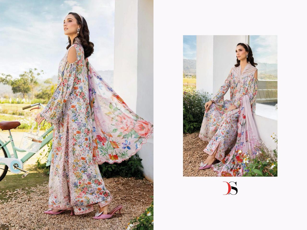 Deepsy M Print Spring Summer 25 catalog Cotton Dupatta buy pakistani suits