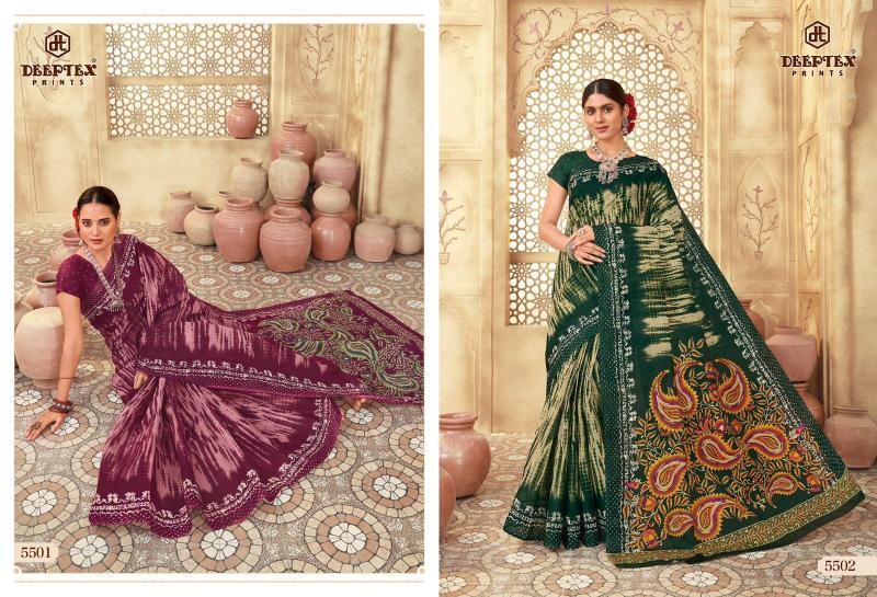 Deeptex Mother India Vol-55 – Cotton Sarees  - Wholesale Catalog