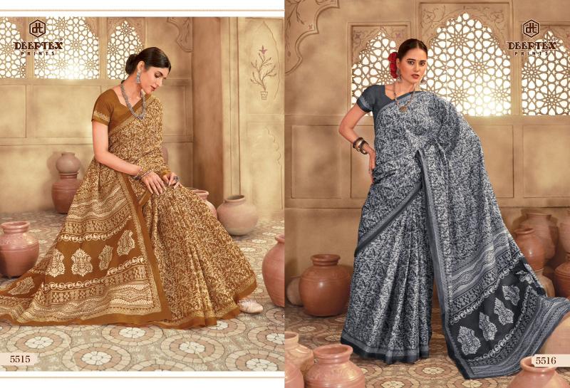 Deeptex Mother India Vol-55 – Cotton Sarees  - Wholesale Catalog