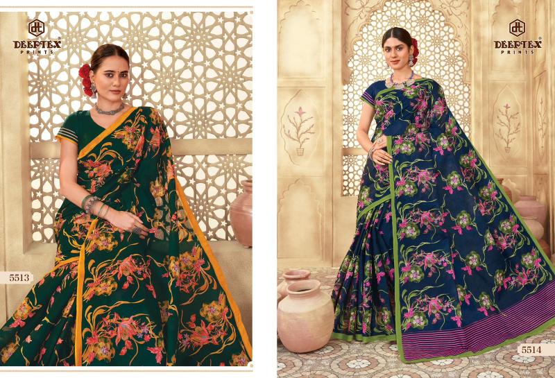 Deeptex Mother India Vol-55 – Cotton Sarees  - Wholesale Catalog