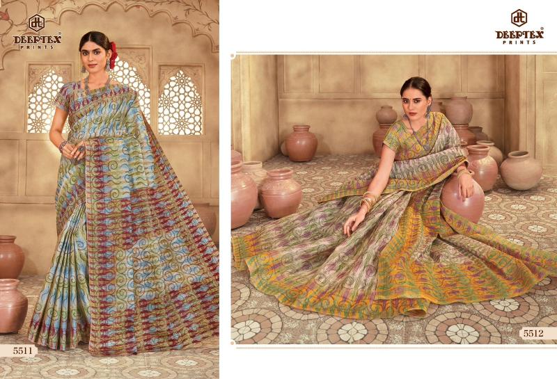 Deeptex Mother India Vol-55 – Cotton Sarees  - Wholesale Catalog