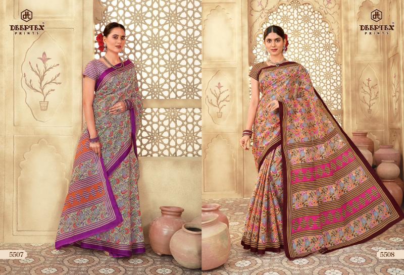 Deeptex Mother India Vol-55 – Cotton Sarees  - Wholesale Catalog