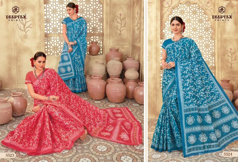 Deeptex Mother India Vol-55 – Cotton Sarees  - Wholesale Catalog