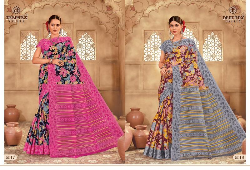 Deeptex Mother India Vol-55 – Cotton Sarees  - Wholesale Catalog