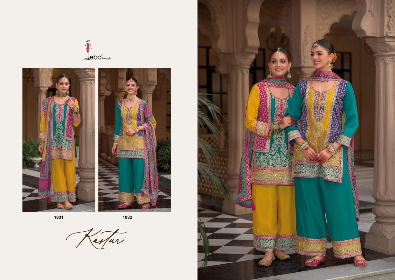 Eba Kasturi catalog stitched pakistani suits