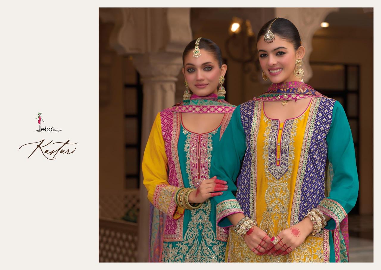 Eba Kasturi catalog stitched pakistani suits