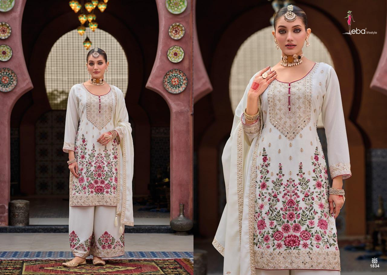 Eba Kaya Catalog Chinon Embroidered pakistani wedding suits online india