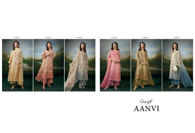 Ganga Aanvi Catalog unstitched salwar kameez wholesalers uk