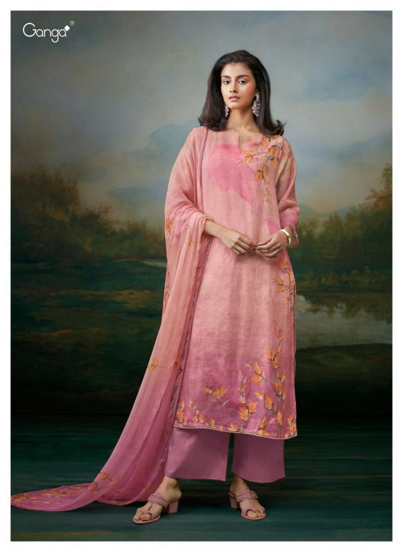 Ganga Aanvi Catalog unstitched salwar kameez wholesalers uk