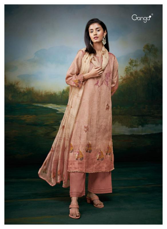 Ganga Aanvi Catalog unstitched salwar kameez wholesalers uk