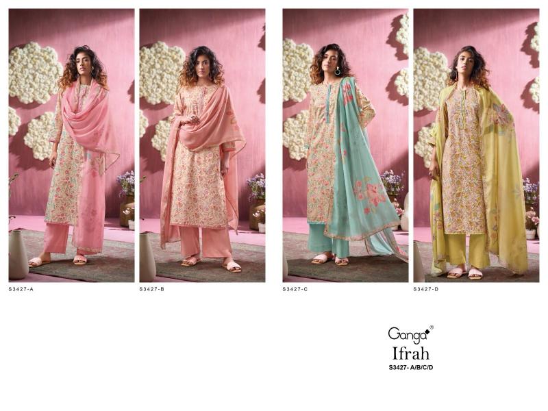 Ganga Ifrah 3427 catalog traditional salwar kameez wholesale