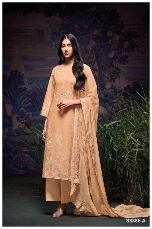 Ganga Jaymiah 3386 catalog unstitched salwar kameez wholesalers in india