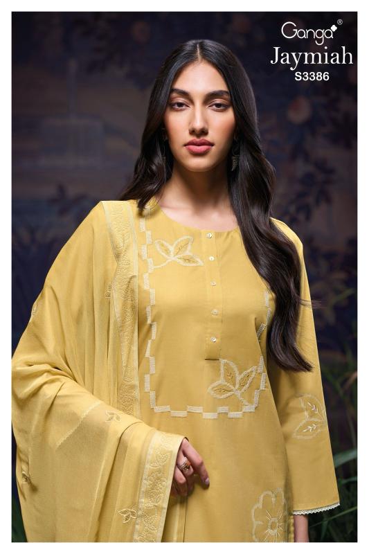 Ganga Jaymiah 3386 catalog unstitched salwar kameez wholesalers in india