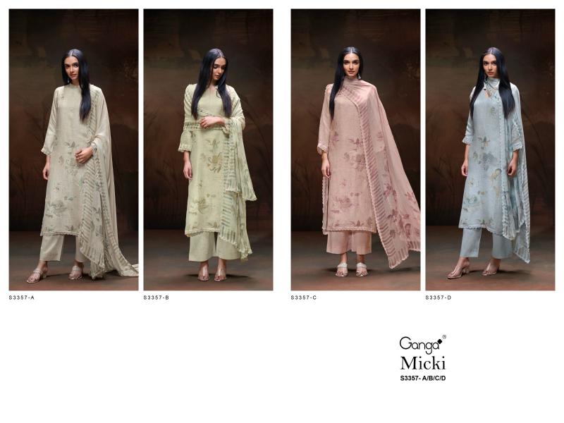 Ganga Micki 3357 catalog salwar kameez india wholesale