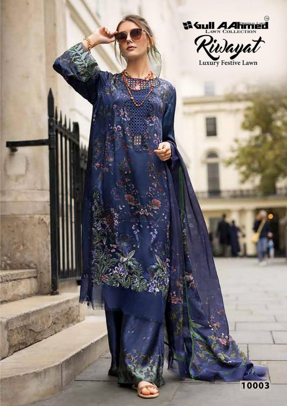 Gull AAhmed Riwayat Vol-10 - Karachi Dress Material  - Wholesale Catalog