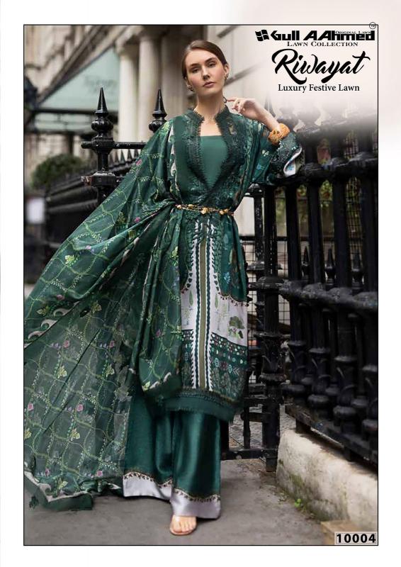 Gull AAhmed Riwayat Vol-10 - Karachi Dress Material  - Wholesale Catalog