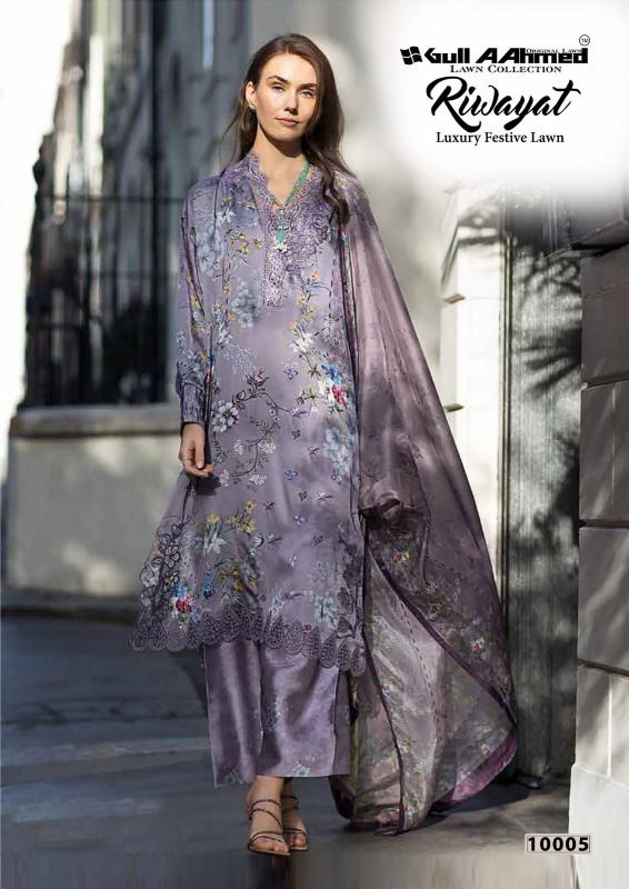 Gull AAhmed Riwayat Vol-10 - Karachi Dress Material  - Wholesale Catalog