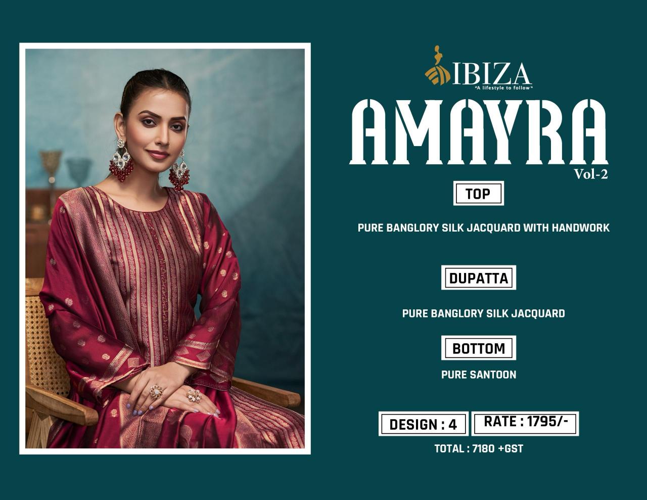 Ibiza Amayra Vol 2 catalog wholesale dealers in salwar kameez surat