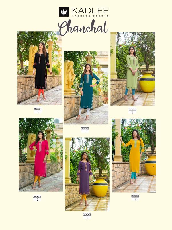 Kadlee Chanchal Catalog ankle length kurtis online india