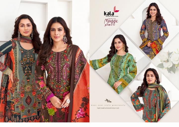 Kala Maggic Vol-22 - Karachi Dress Material  - Wholesale Catalog