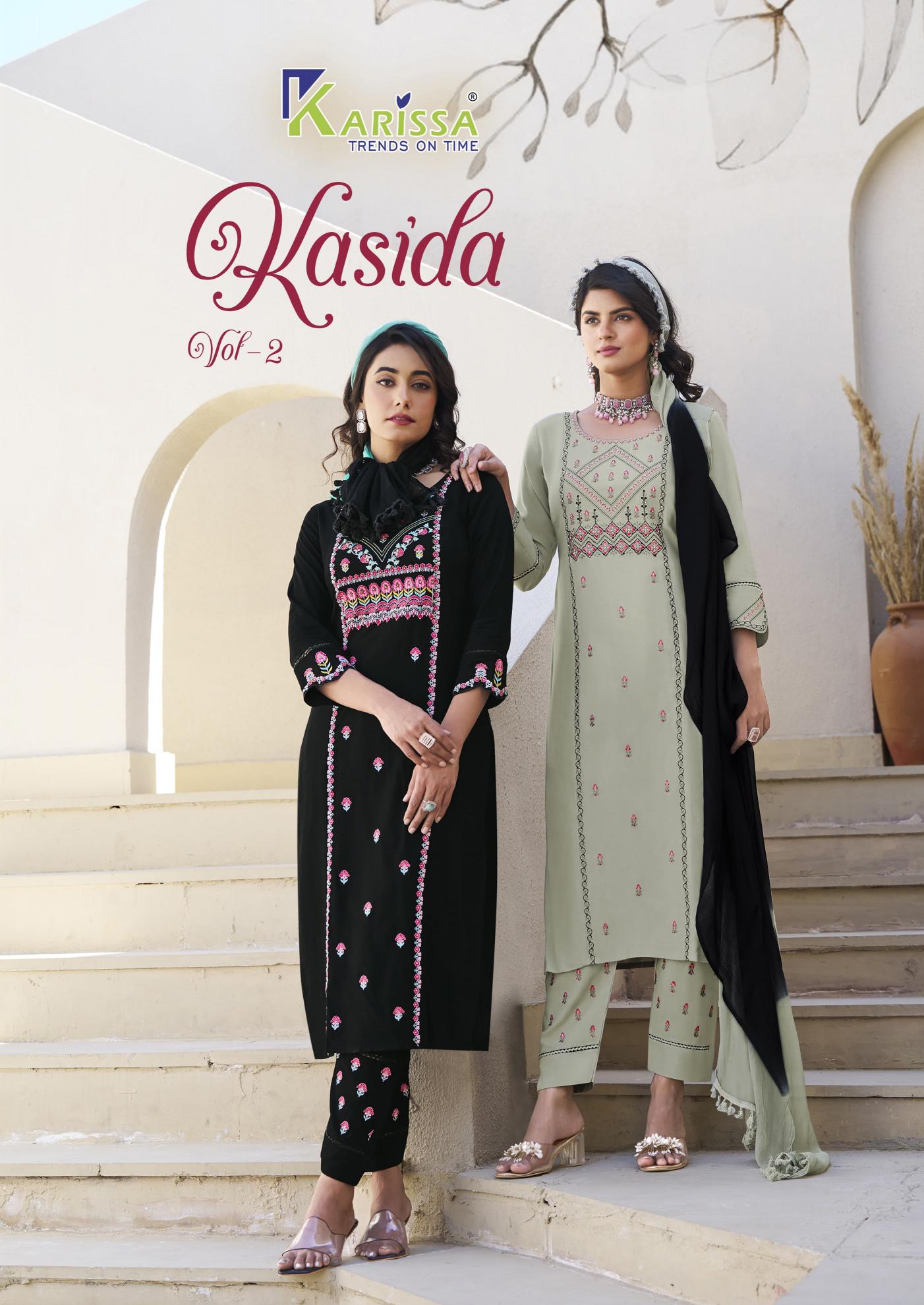 Karissa Kasida vol 2 Catalog palazzo kurti set online india