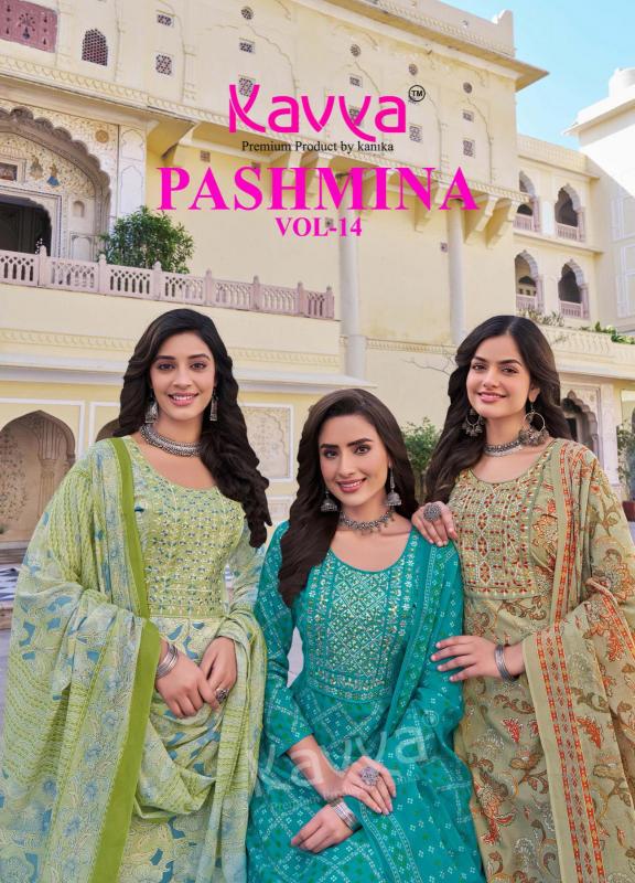 Kavya Pashmina Vol 14 Catalog designer cotton kurtis online india