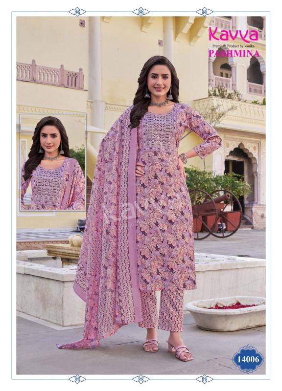 Kavya Pashmina Vol 14 Catalog designer cotton kurtis online india