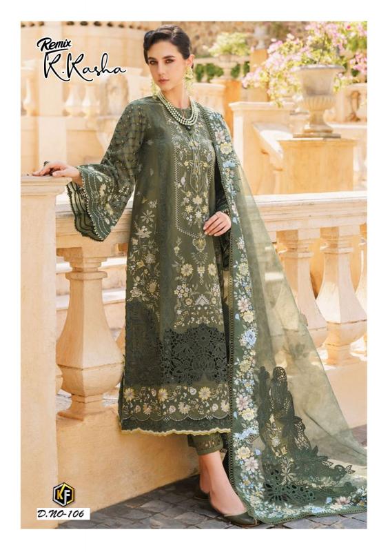 KevalFab K.Kasha Remix Vol-01 - Karachi Dress Material  - Wholesale Catalog