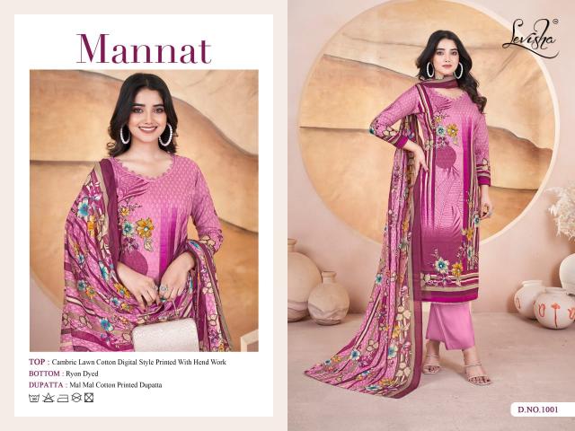 Levisha Mannat catalog rajkot cotton dress materials wholesale