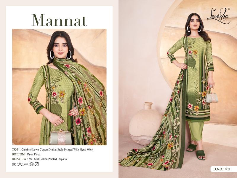 Levisha Mannat catalog rajkot cotton dress materials wholesale