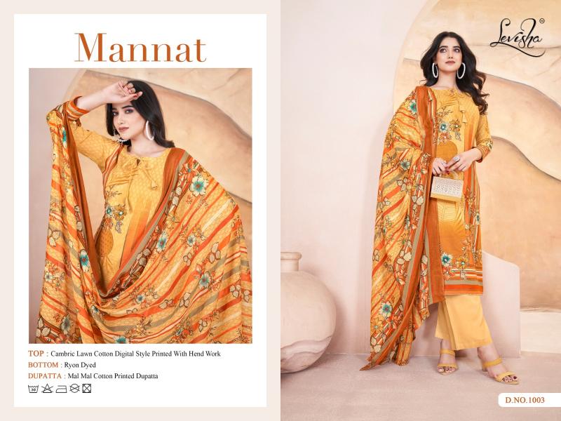 Levisha Mannat catalog rajkot cotton dress materials wholesale