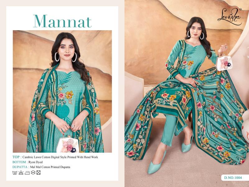 Levisha Mannat catalog rajkot cotton dress materials wholesale