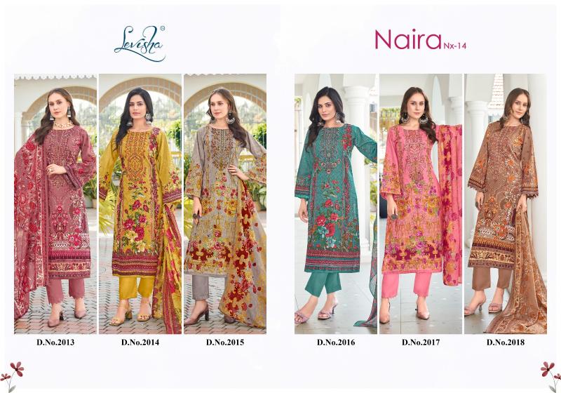 Levisha Naira Nx Vol 14 catalog wholesale dress material suppliers calcutta