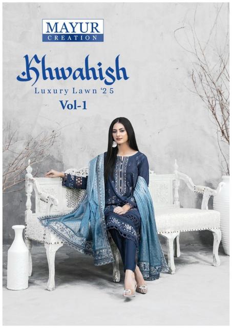 Mayur Khwahish Vol-01 – Karachi Dress Material - Wholesale Catalog