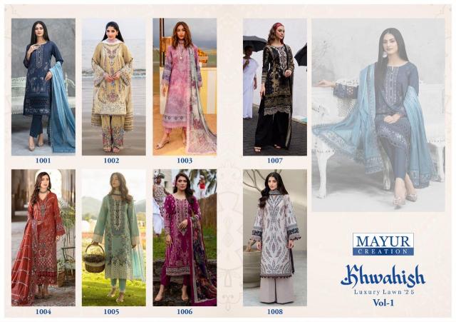 Mayur Khwahish Vol-01 – Karachi Dress Material - Wholesale Catalog