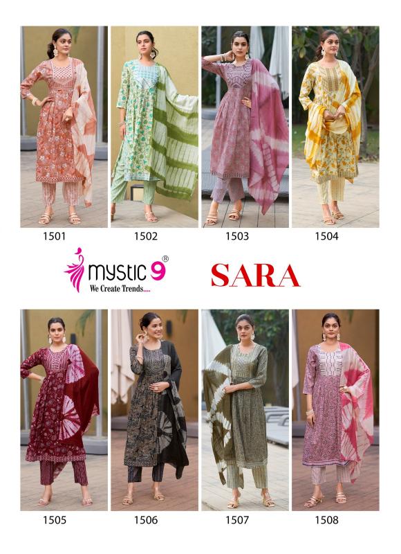 Mystic 9 Sara Vol 15 Catalog best quality pure rayon kurti online india