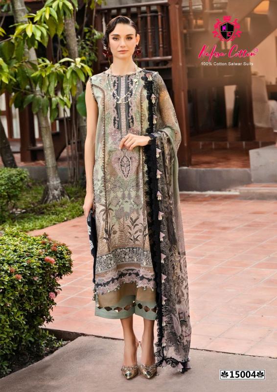 Nafisa Monsoon Vol-15 - Karachi Dress Material  - Wholesale Catalog