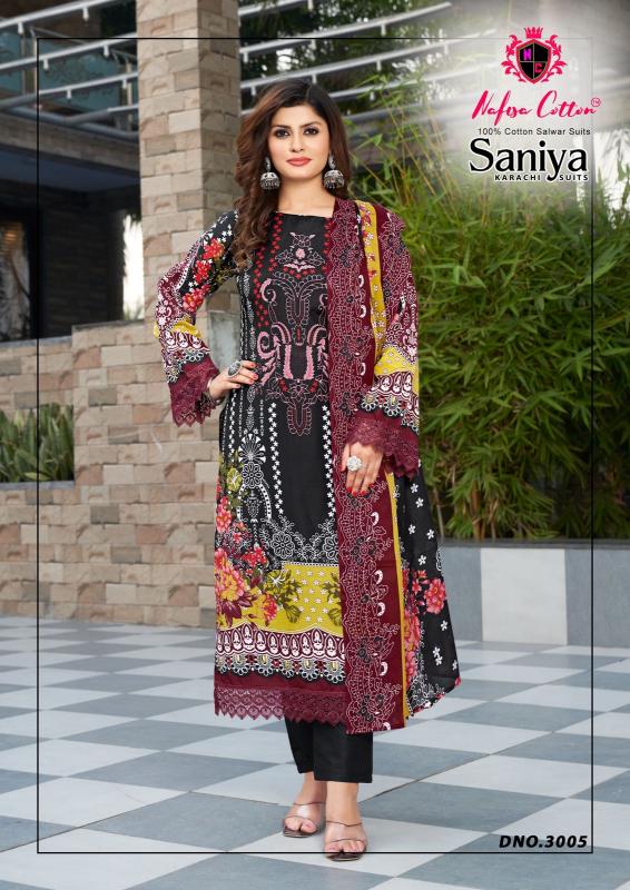 Nafisa Saniya Vol-03 – Karachi Dress Material - Wholesale Catalog